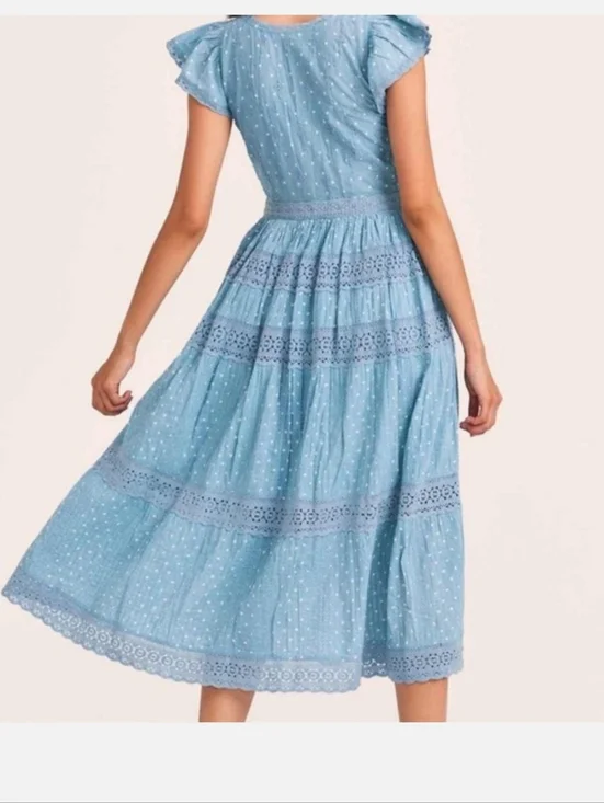 Loveshackfancy Abena Blue Midi 0 - Picture 7 of 7